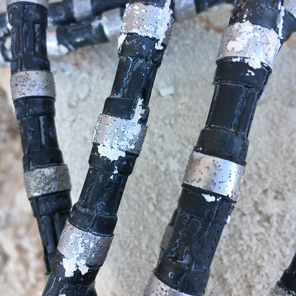 Bloc d'équarrissage outils de corde de scie à fil diamanté pour la coupe de pierre scie à fil diamanté pour granit